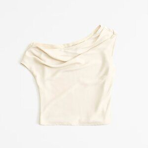 Abercrombie Asymmetrical Satin Top